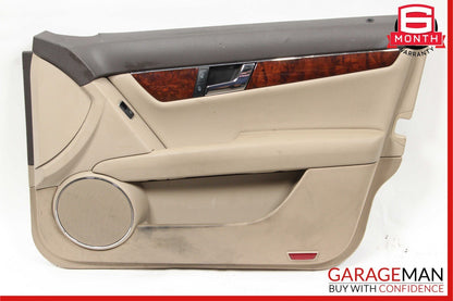 08-14 Mercedes W204 C250 C300 Sedan Front Right Side Interior Door Panel Beige