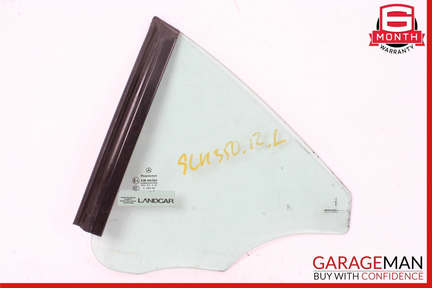 12-20 Mercedes R172 SLK250 SLK350 Rear Left Side Door Quarter Window Glass