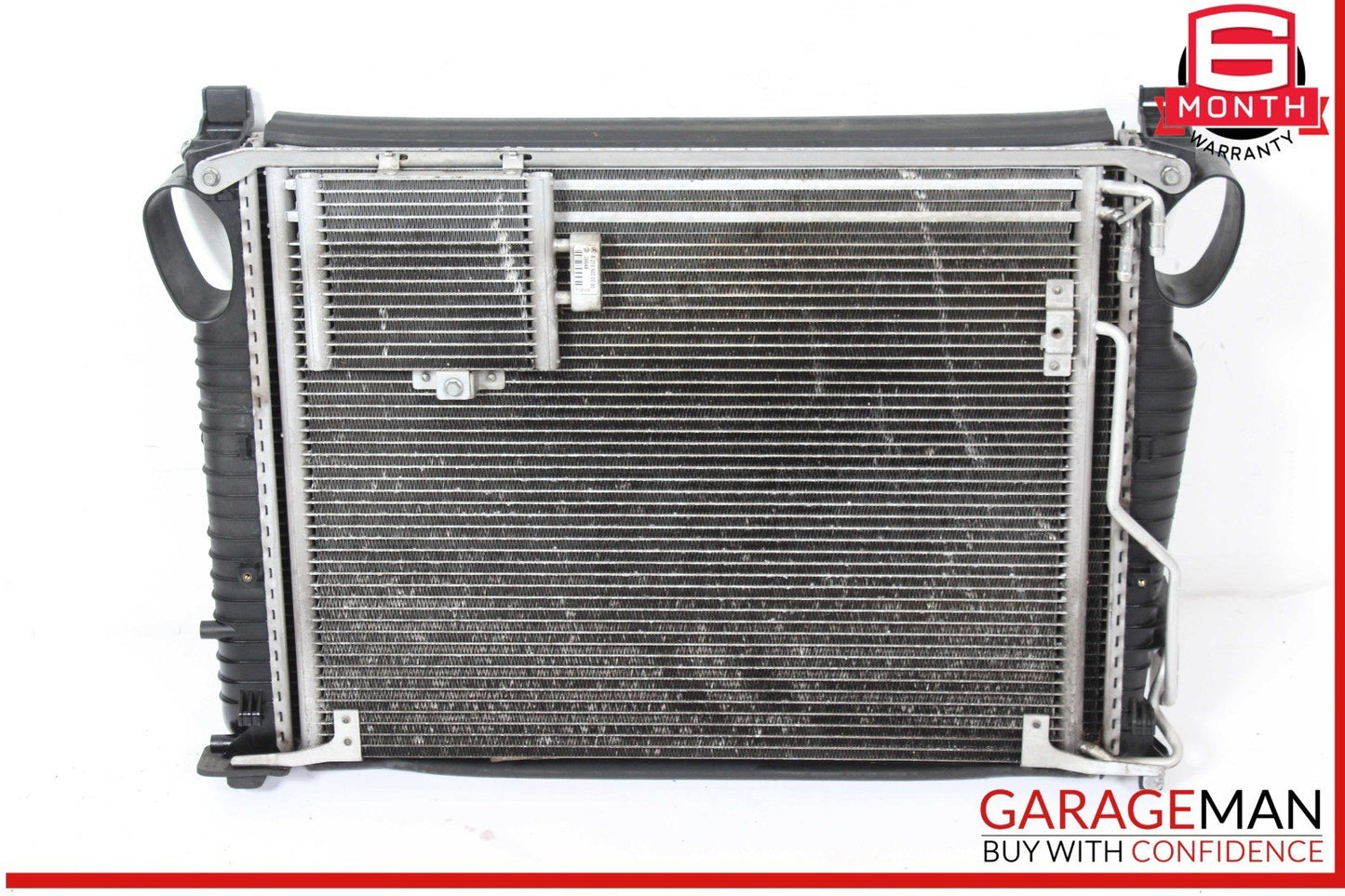 03-08 Mercedes R230 SL500 Engine Radiator A/C AC Air Condenser Oil Cooler Assy