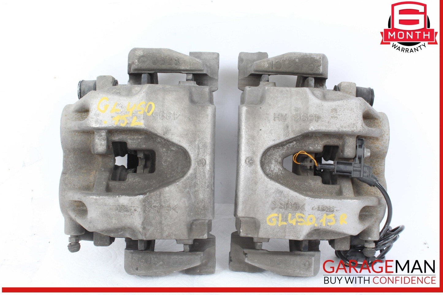 12-19 Mercedes X166 GL450 4MATIC Front Left & Right Brake Caliper Calipers Set