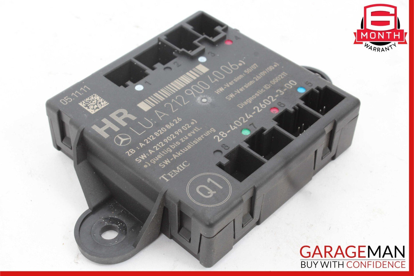 08-18 Mercedes E350 C250 C300 CLS550 Rear Right Side Door Control Module Unit
