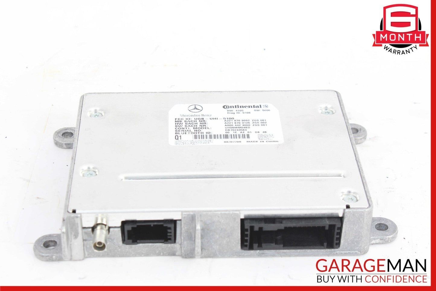 07-10 Mercedes W221 S550 CL550 CL63 Bluetooth Communication Module 2168206726