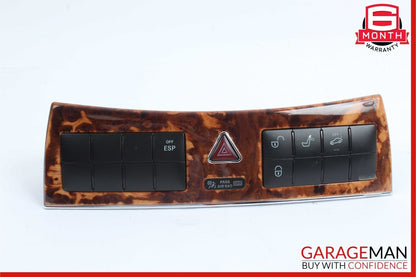 05-09 Mercedes CLK350 CLK500 CLK550 Center Dashboard Control Switch Control Wood