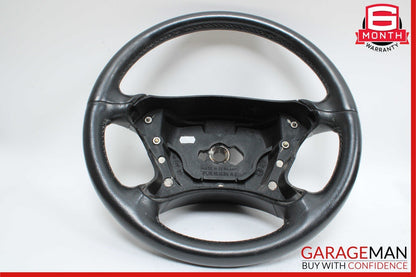 03-09 Mercedes W209 CLK320 SL500 Driver 4 Spoke Steering Wheel Leather Black OEM
