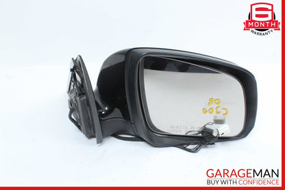 08-09 Mercedes W204 C300 Front Right Side Mirror Door Rear View Black OEM