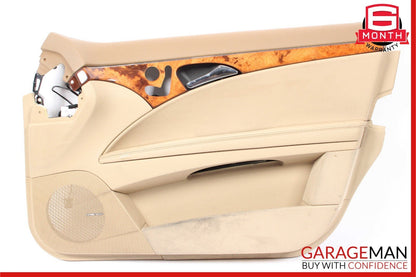 07-09 Mercedes W211 E350 Front Right Side Interior Door Trim Cover Panel Brown