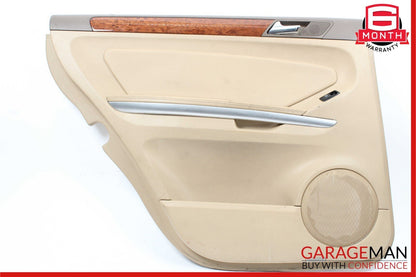 07-12 Mercedes X164 GL450 ML550 Rear Left Complete Interior Door Panel Brown OEM