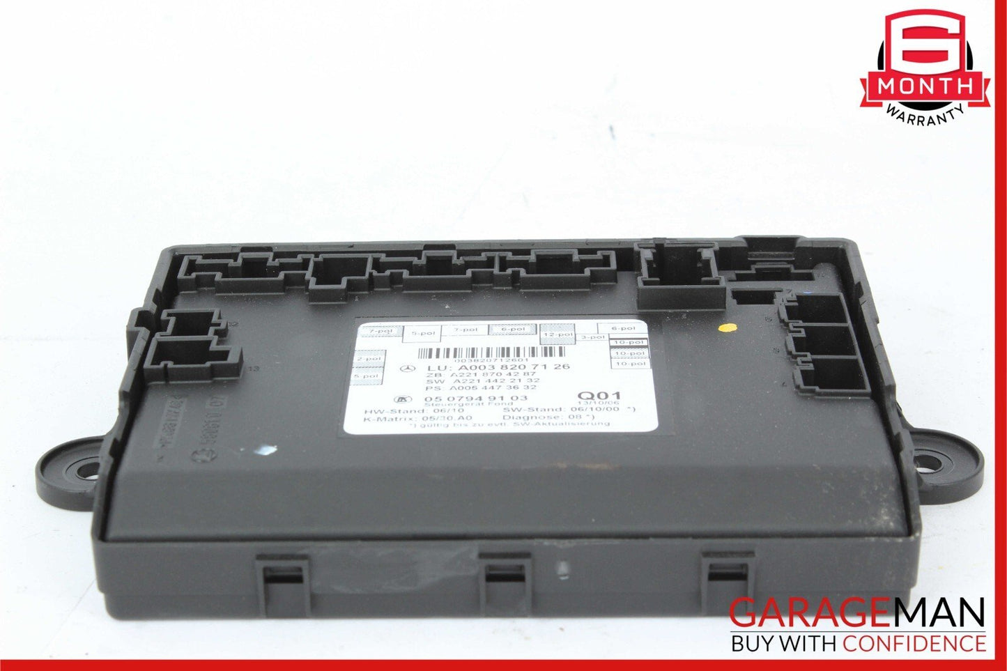 07-13 Mercedes W221 S550 S400 S350 Rear Right or Left Door Control Module Unit