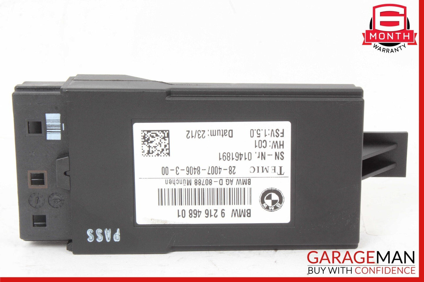 11-16 BMW 528i 535i 550i SEAT CONTROL MODULE COMPUTER 921646801 OEM