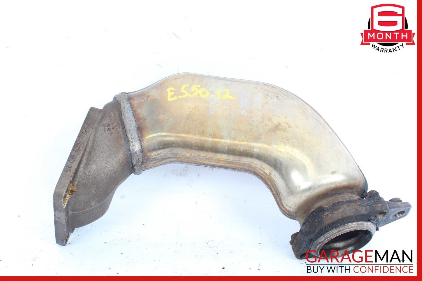 12-18 Mercedes W212 E550 CLS550 4.6L Left Exhaust Pipe Adapter 2781400908 OEM