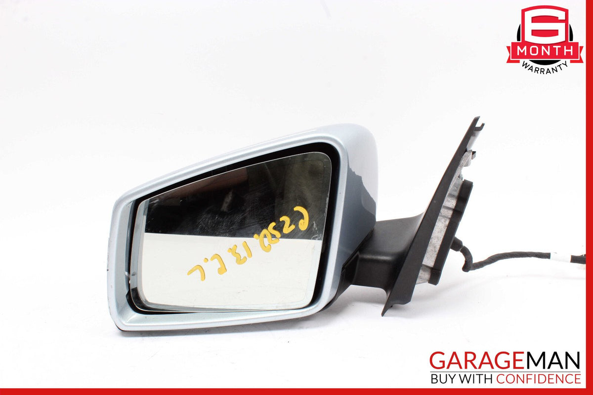 12-14 Mercedes W204 C250 Front Left Side Mirror Rear View Door Silver OEM