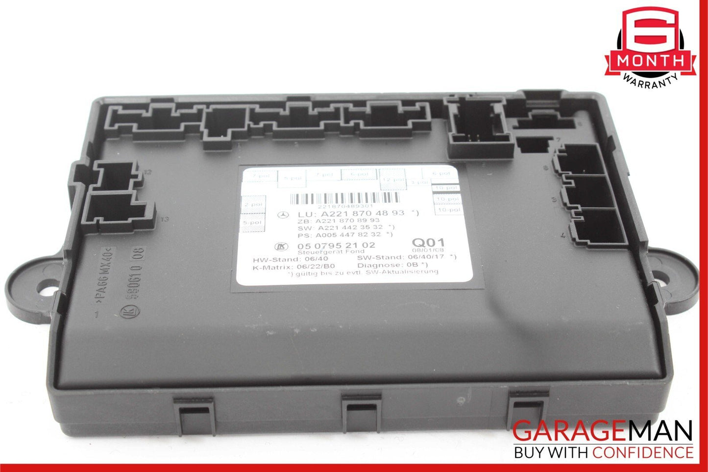 07-13 Mercedes W221 S550 S63 AMG Rear Right or Left Door Control Module Unit