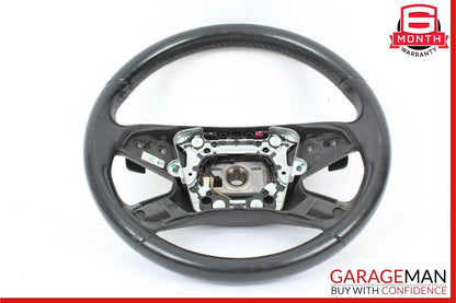 10-13 Mercedes W212 E350 E550 E400 Steering Wheel w/ Paddle Shifters Black OEM