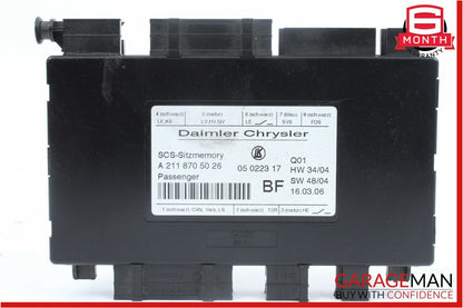 03-11 Mercedes CLS500 GL450 ML550 Front Right Passenger Side Seat Control Module