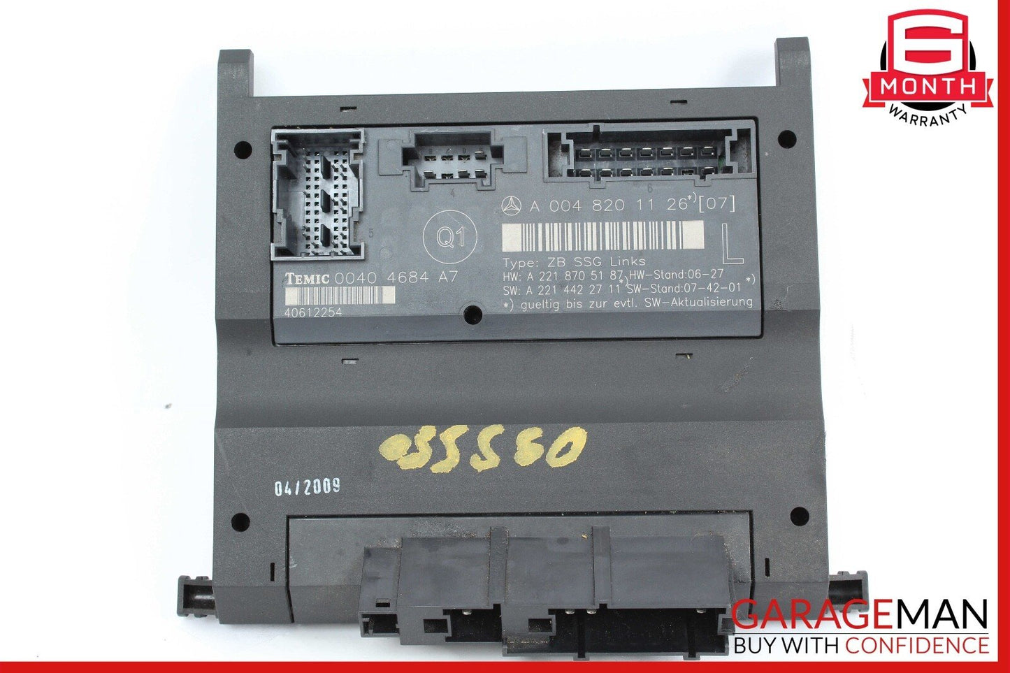 07-13 Mercedes W221 S550 S63 AMG Front Left Driver Under Seat Control Unit OEM