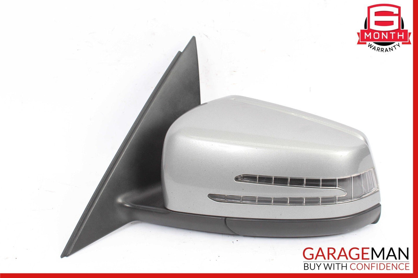 12-14 Mercedes W204 C250 Front Left Side Mirror Door Rear View Palladium Silver