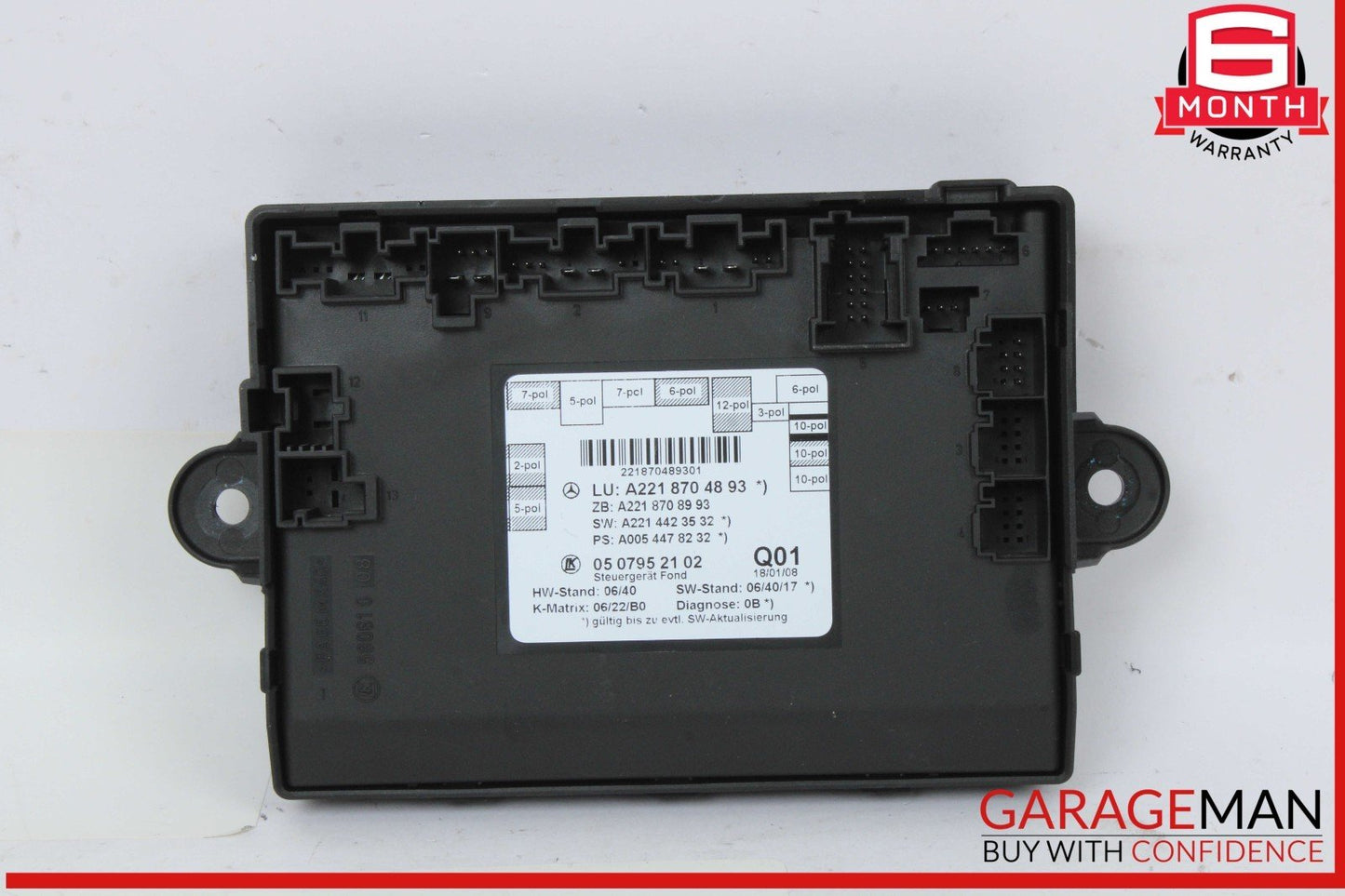 07-13 Mercedes W221 S550 S400 Rear Right or Left Side Door Control Module OEM