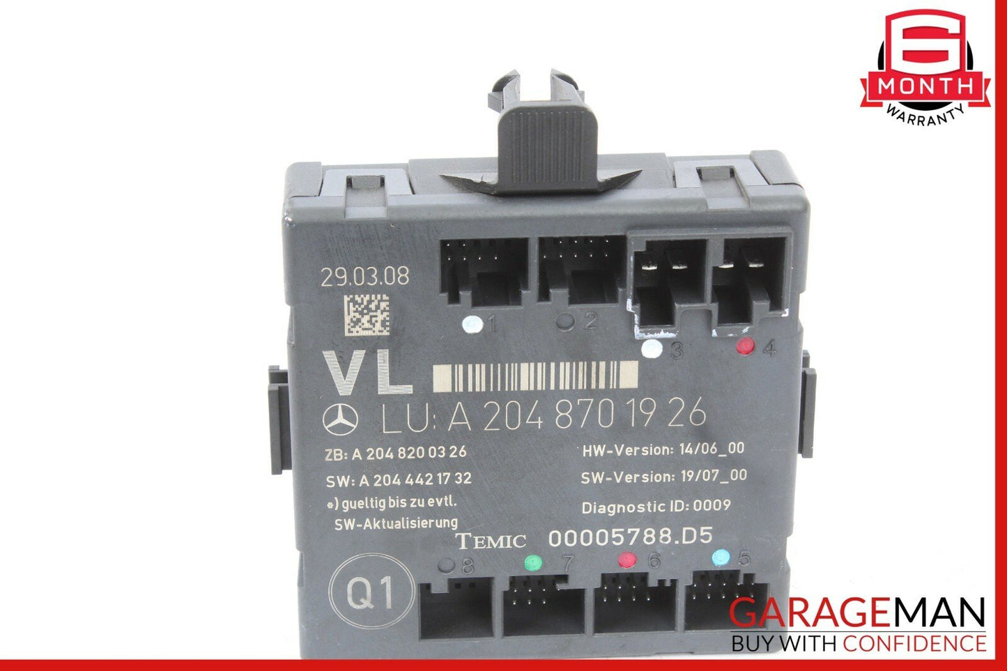 08-14 Mercedes W204 C250 C350 Front Left Side Door Control Module OEM
