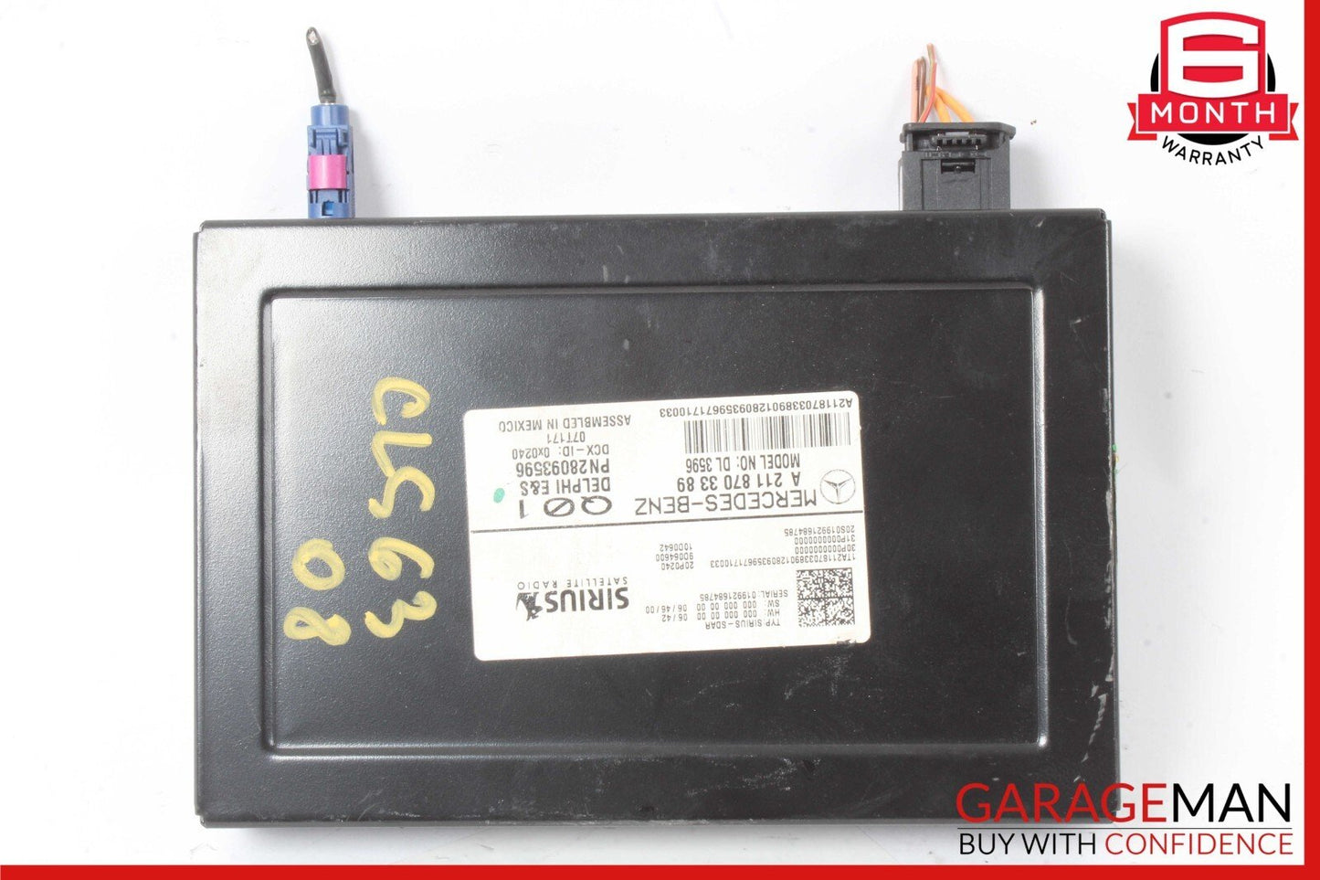 03-09 Mercedes W219 CLS63 AMG E350 CLK350 Sirius Satellite Radio Receiver OEM
