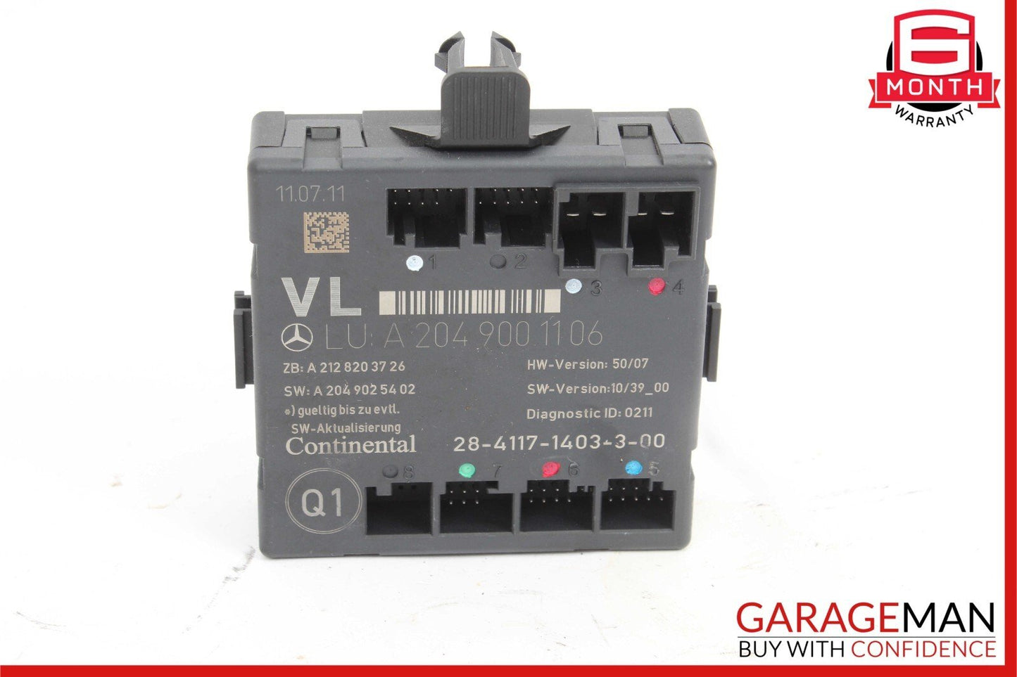 12-15 Mercedes W204 C250 C350 Coupe Front Left Side Door Control Module Unit OEM