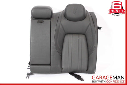 14-17 Maserati Ghibli M157 Rear Left Top Upper Seat Cushion Cover Assy Black