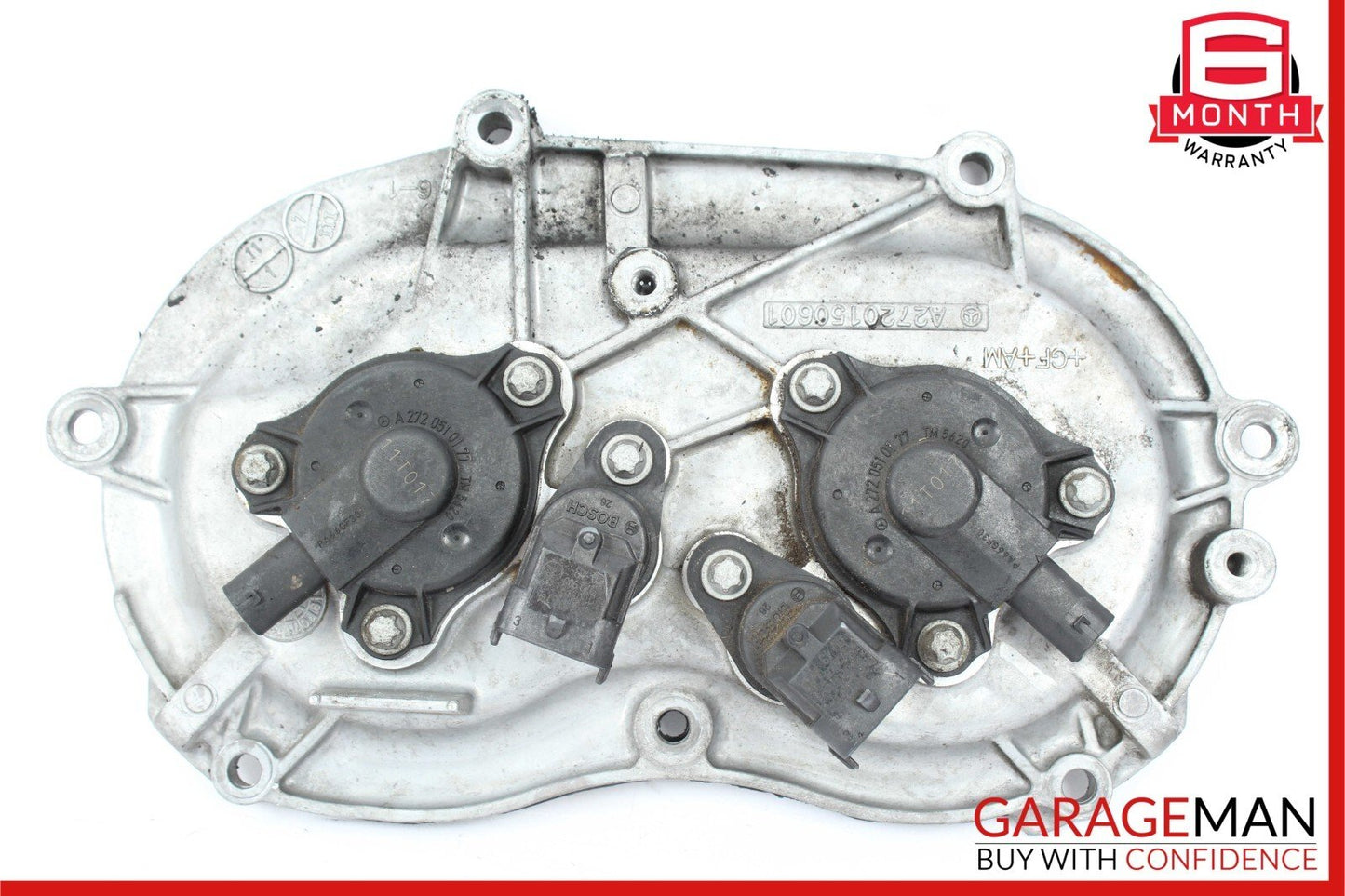 06-13 Mercedes W211 E350 S550 Front Right Engine Timing Chain Cover Plate OEM