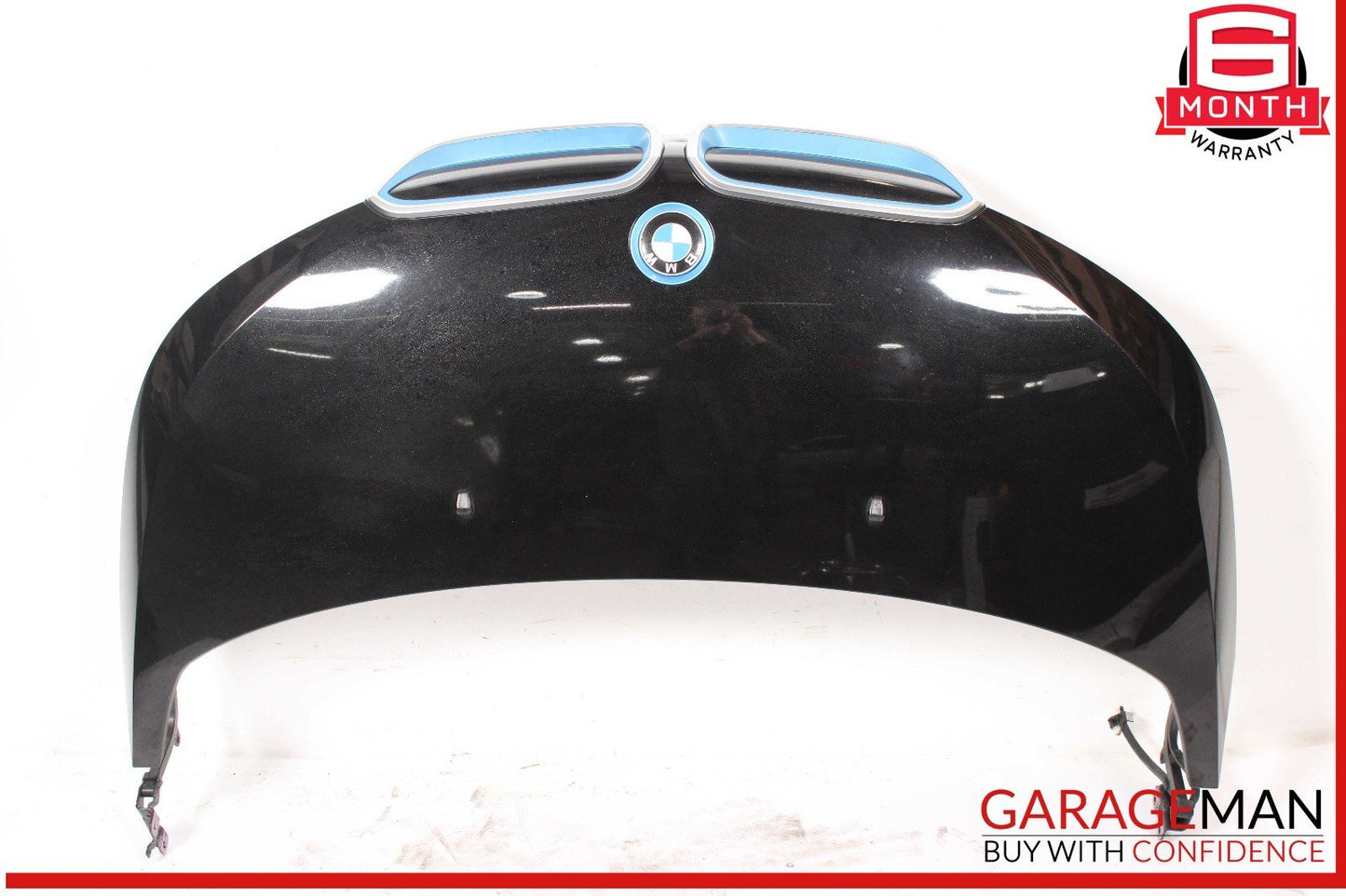14-17 BMW i3 I01 Front Hood Bonnet Cover Panel Black OEM