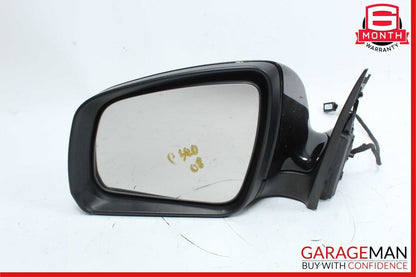 08-09 Mercedes W204 C300 C350 Front Left Side Mirror Door Rear View Black OEM