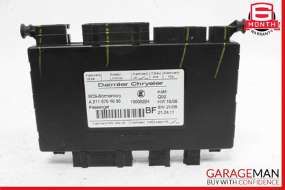 03-12 Mercedes X164 GL550 E350 GL450 Front Right Seat Control Module Unit