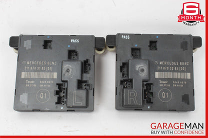 03-09 Mercedes W211 E350 E320 Rear Right & Left Side Door Control Module Set