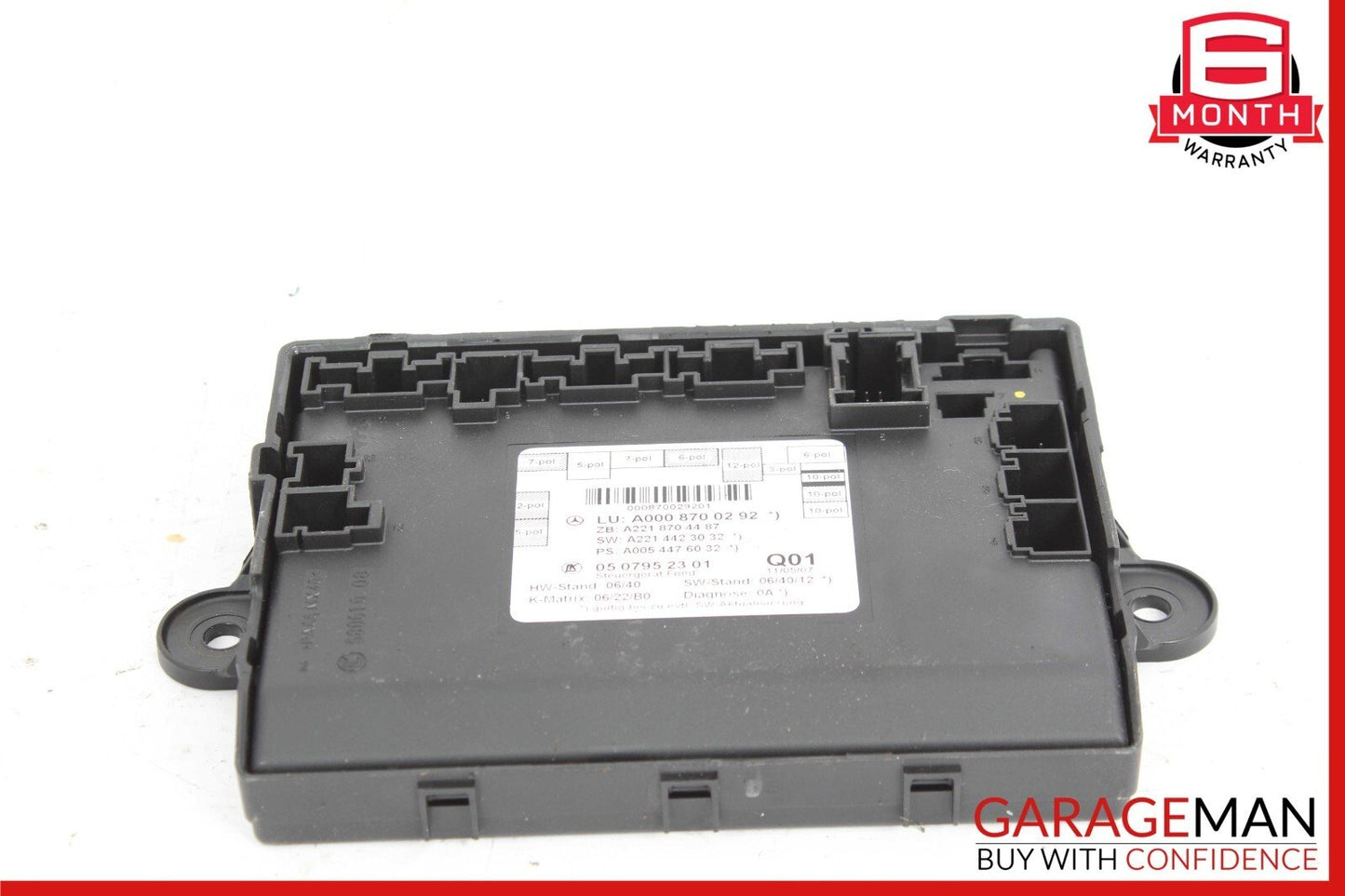 07-13 Mercedes W221 S550 S400 Rear Right / Left Side Door Controller Module Unit