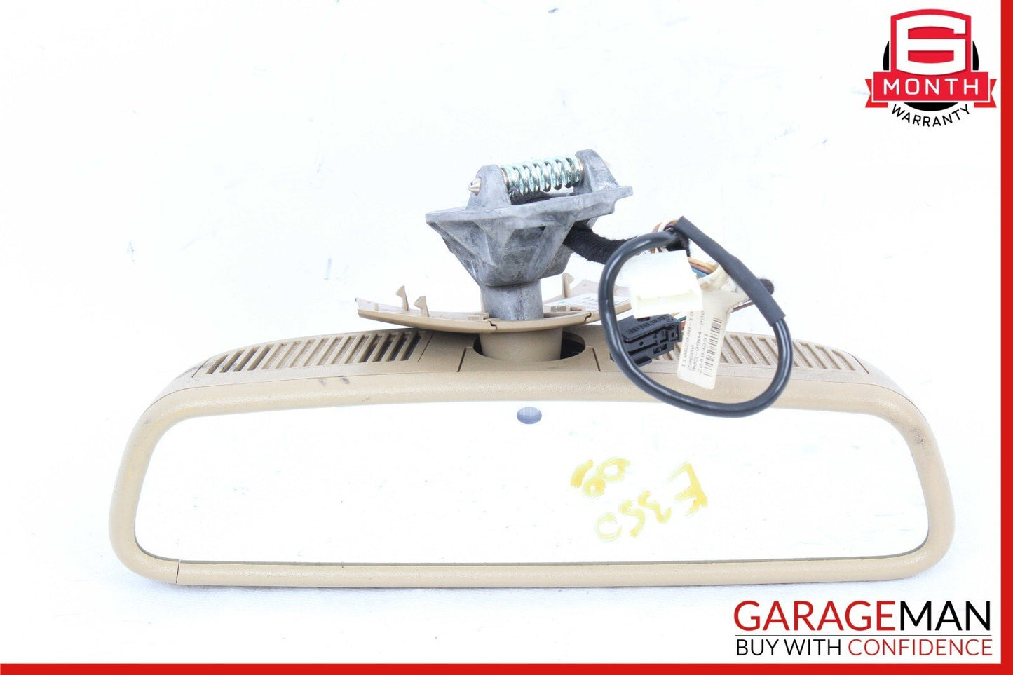 07-09 Mercedes W211 E350 E550 E63 AMG Interior Rear View Mirror Brown OEM