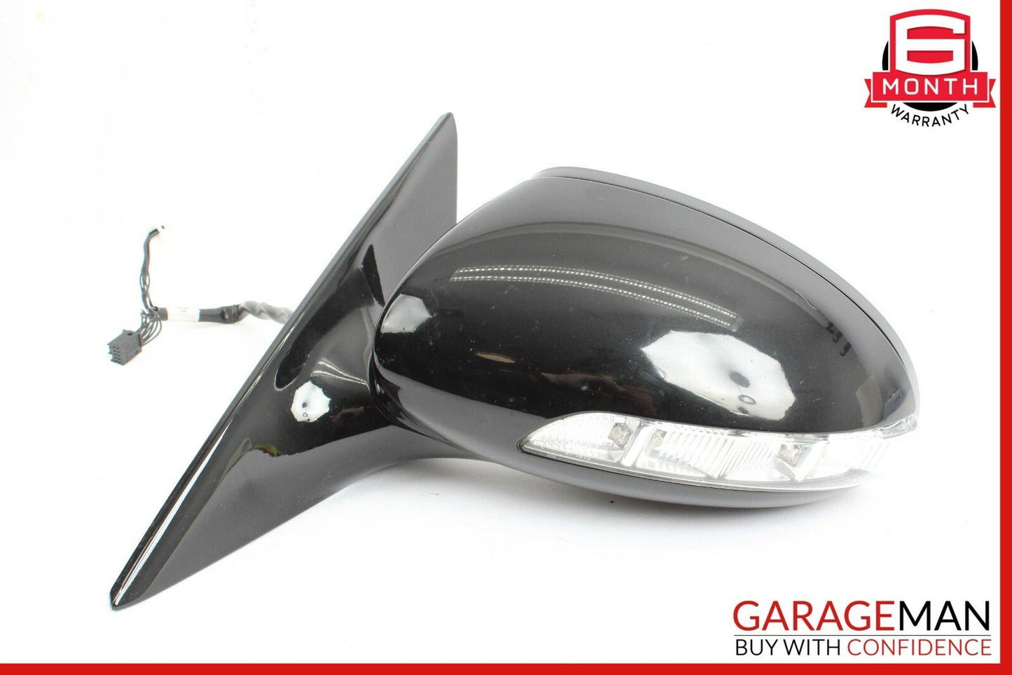 06-08 Mercedes W219 CLS500 Front Left Side Mirror Door Rear View Black OEM