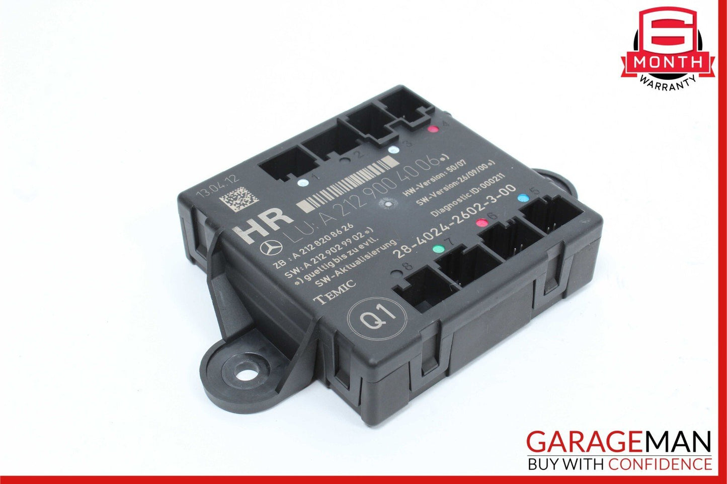 08-18 Mercedes W212 E350 C300 GLK350 Rear Right Side Door Control Module OEM