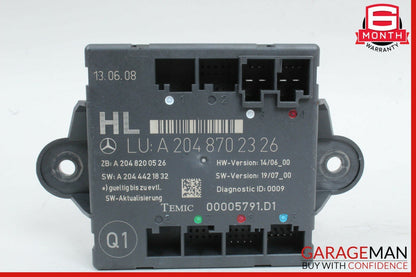08-18 Mercedes C300 GLK350 CLS550 Rear Left Side Door Control Module Unit OEM