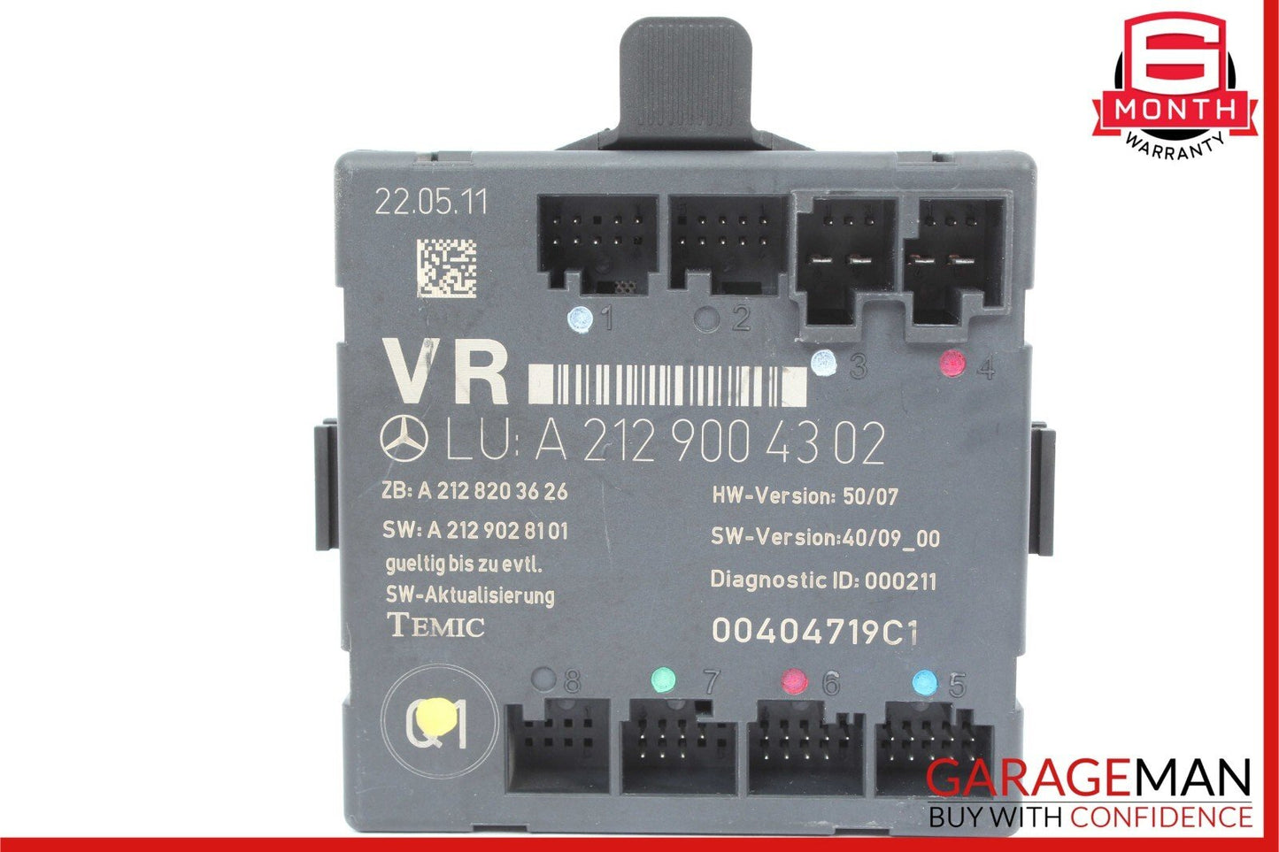08-18 Mercedes CLS550 C300 E400 E350 Front Right Side Door Control Module Unit