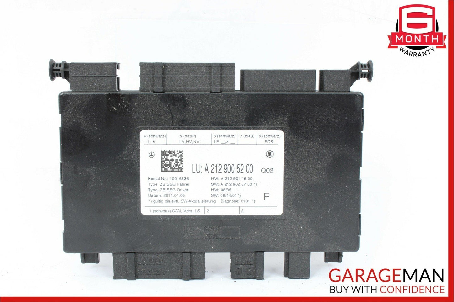 08-18 Mercedes W212 E350 C250 Seat Control Module Front Left OEM