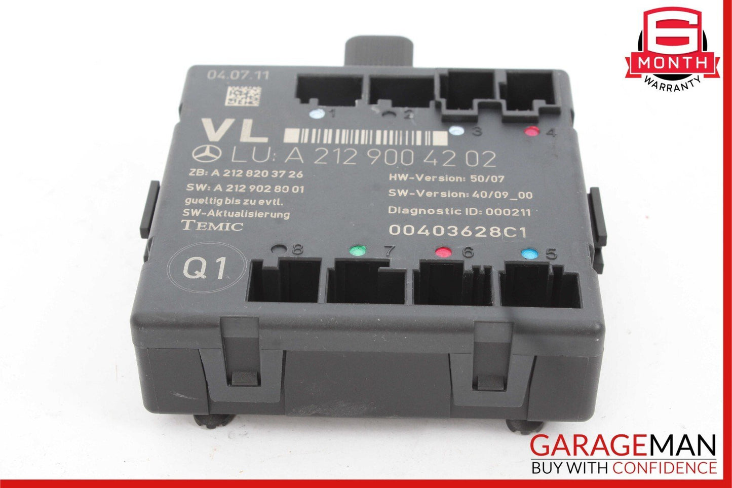 08-18 Mercedes E350 CLS400 C250 SLK350 Front Left Side Door Control Module Unit