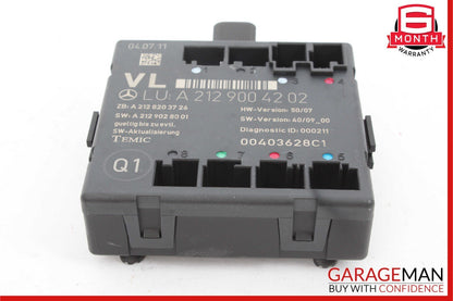 08-18 Mercedes E350 CLS400 C250 SLK350 Front Left Side Door Control Module Unit