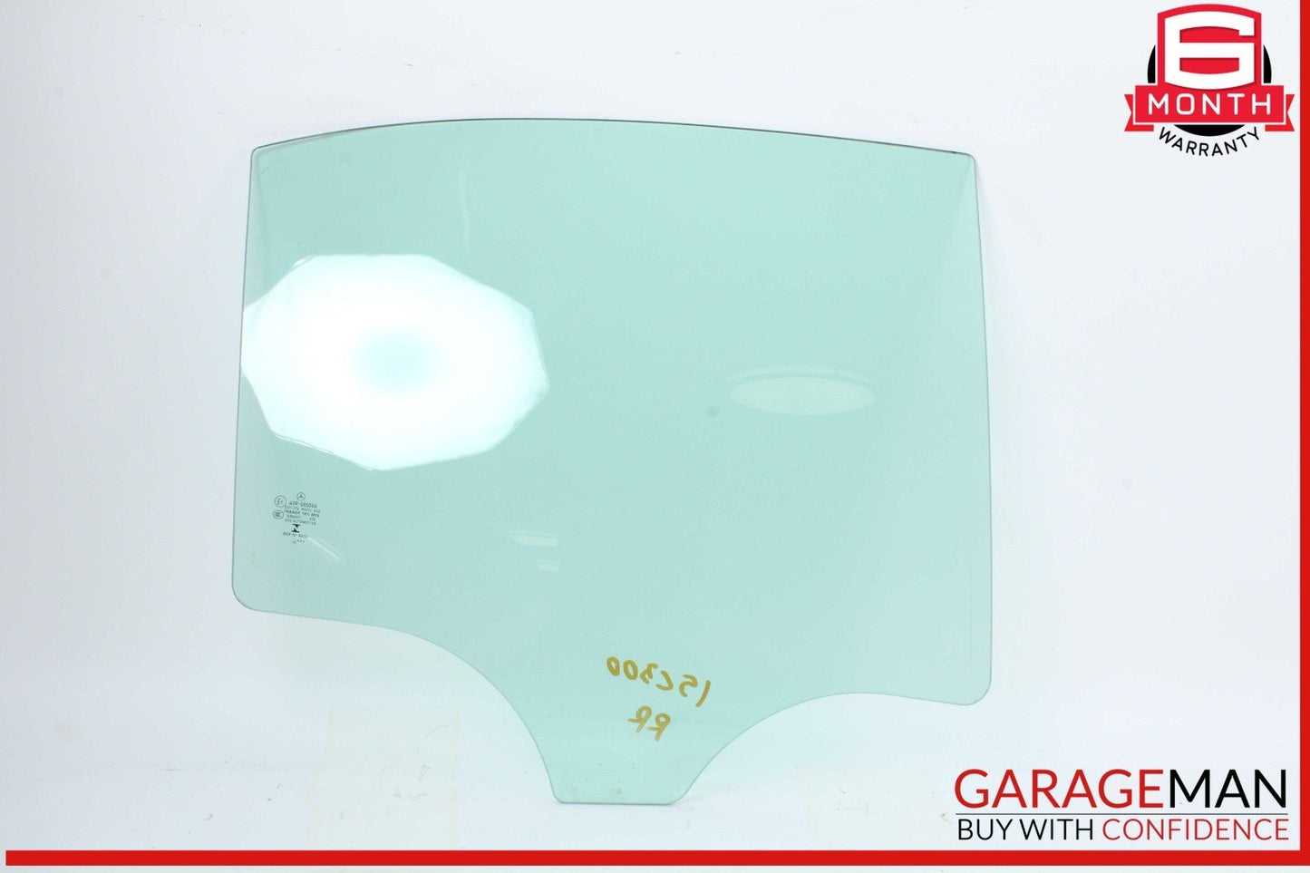 15-21 Mercedes W205 C300 C400 Rear Right Side Door Window Glass OEM