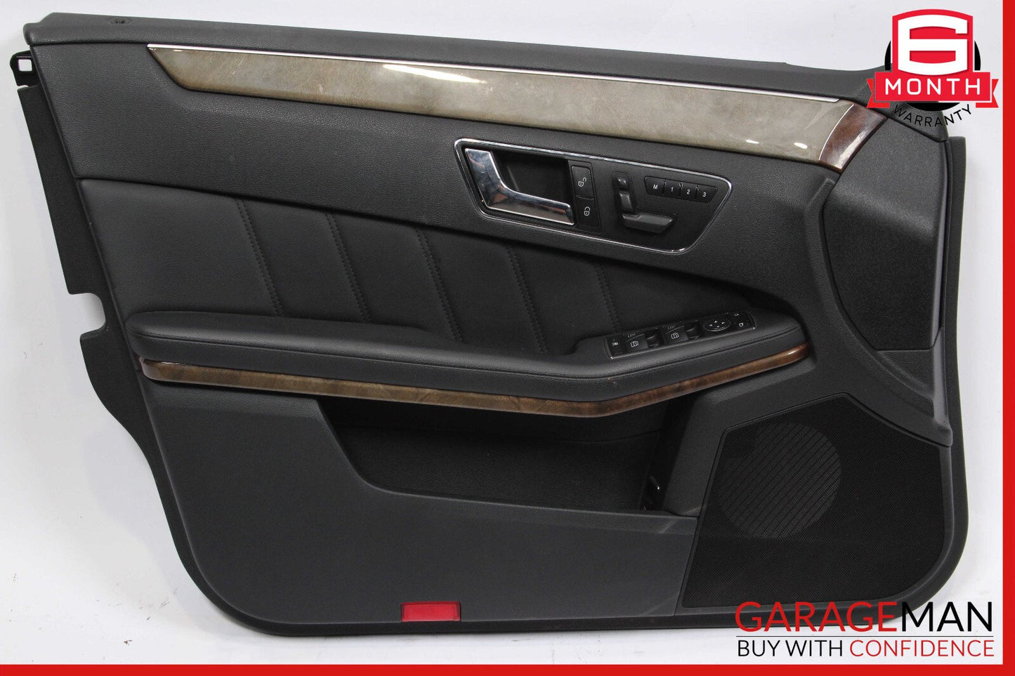 10-13 Mercedes W212 E350 E550 Front Left Interior Door Panel Trim Cover Black