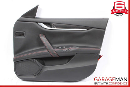 14-17 Maserati Ghibli Front Right Side Interior Door Panel Assembly Black
