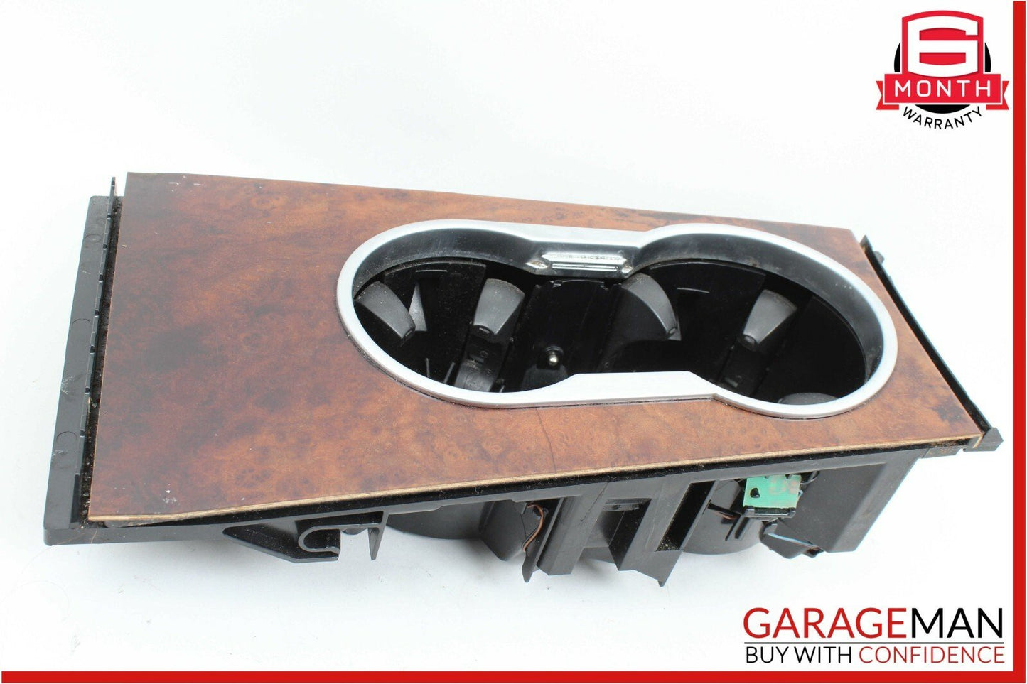 06-12 Mercedes X164 GL450 Center Console Cup Holder Compartment Trim Wood
