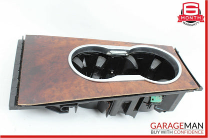 06-12 Mercedes X164 GL450 Center Console Cup Holder Compartment Trim Wood