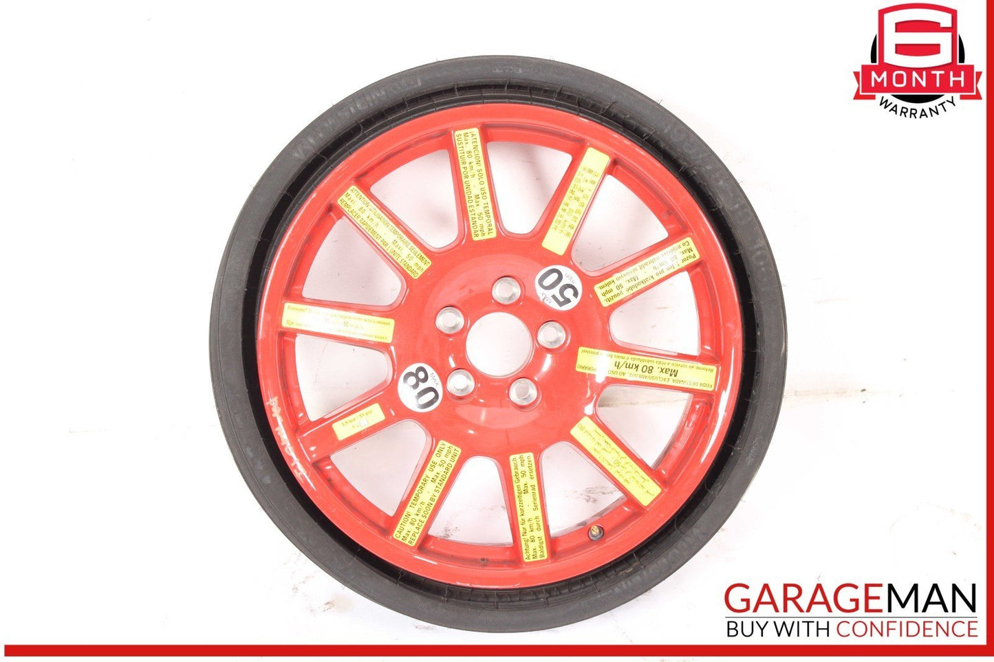 15-24 Porsche Macan 95B Turbo Emergency Spare Tire Wheel Donut Rim 18 18" OEM