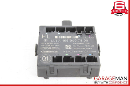 12-19 Mercedes X166 GL450 ML350 GLE350 Rear Left Side Door Control Module Unit