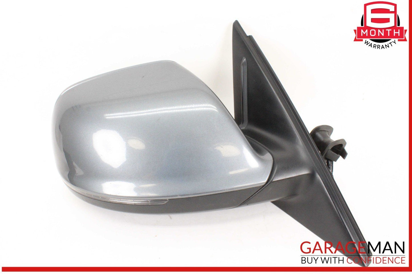 09-15 Audi Q5 Front Right Side Door Rear View Mirror Silver 8R1857410E OEM