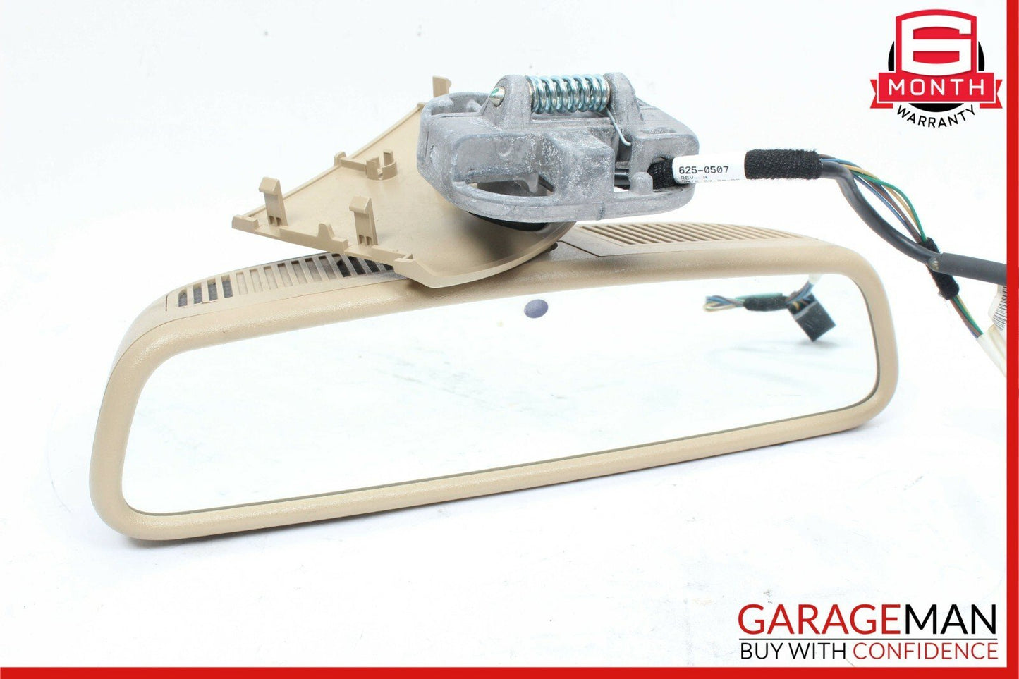 10-13 Mercedes W221 S400 S65 AMG Interior Top Upper Rear View Mirror Beige OEM