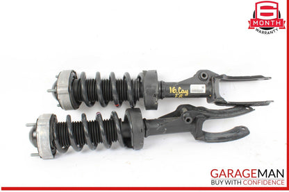 11-18 Porsche Cayenne 958 Front Right and Left Side Shock Strut Absorber Set OEM