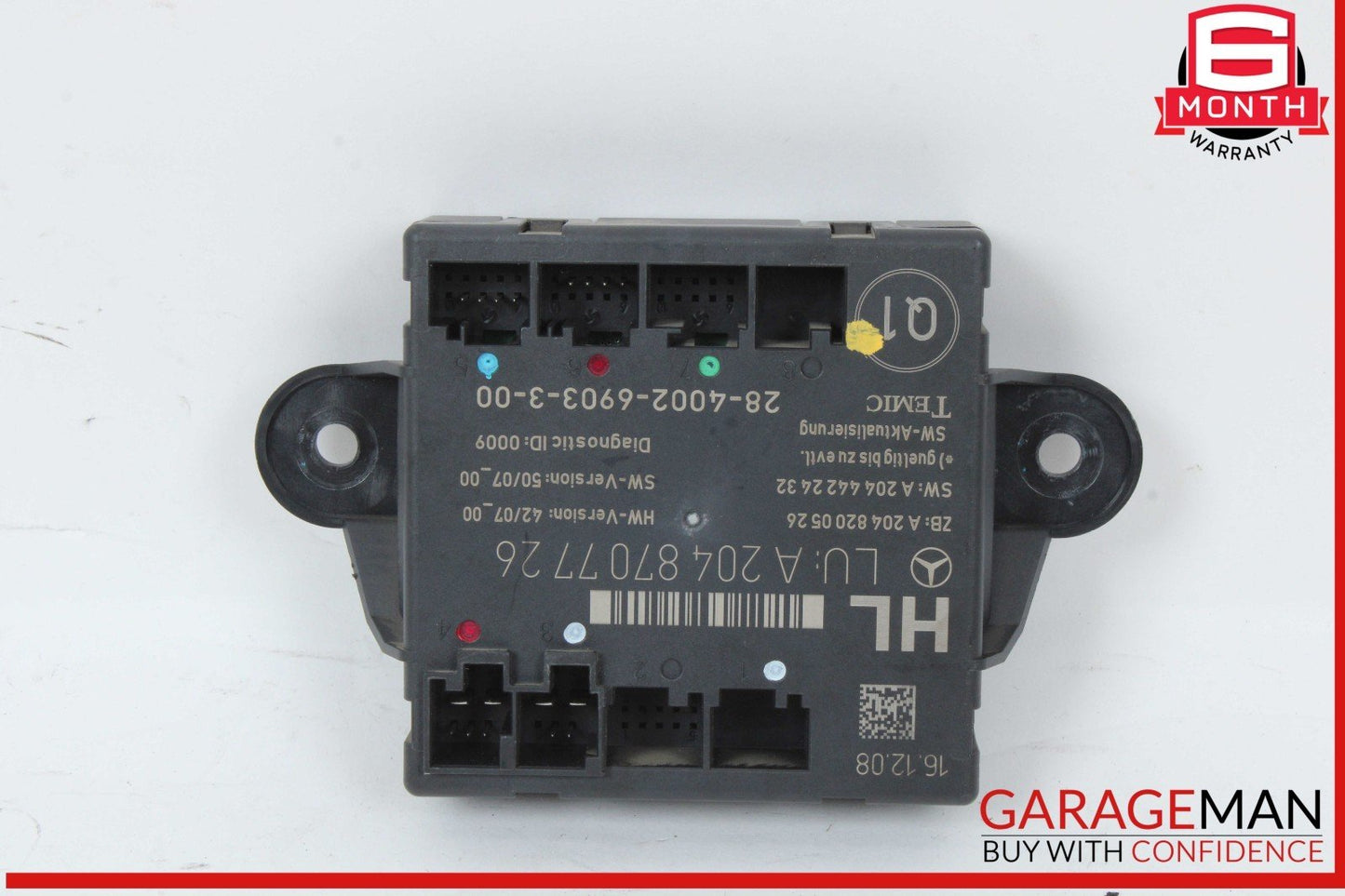 08-18 Mercedes W204 C300 C350 CLS550 GLK350 Rear Left Door Control Module Unit